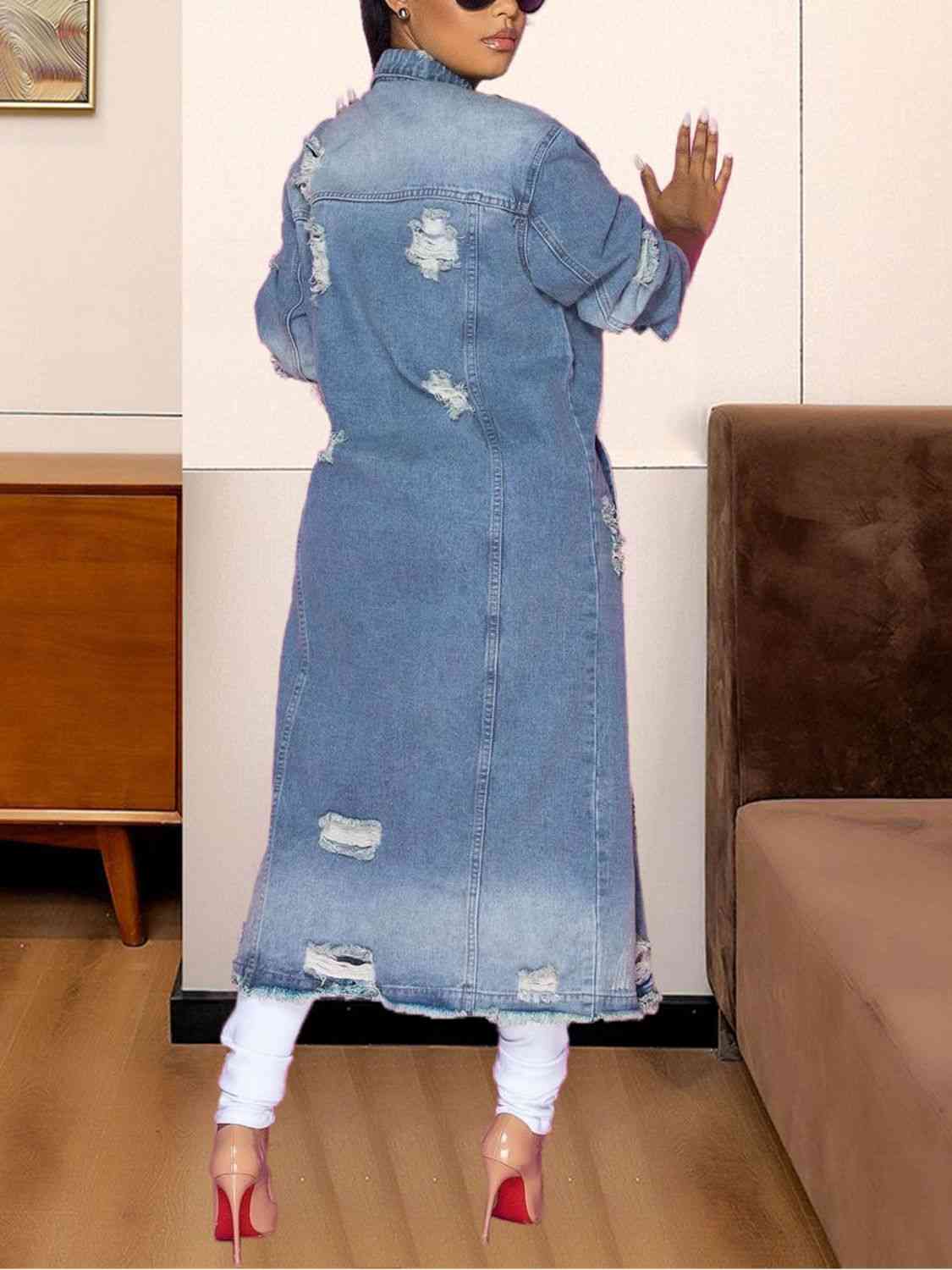 Teena Denim Trench Jacket
