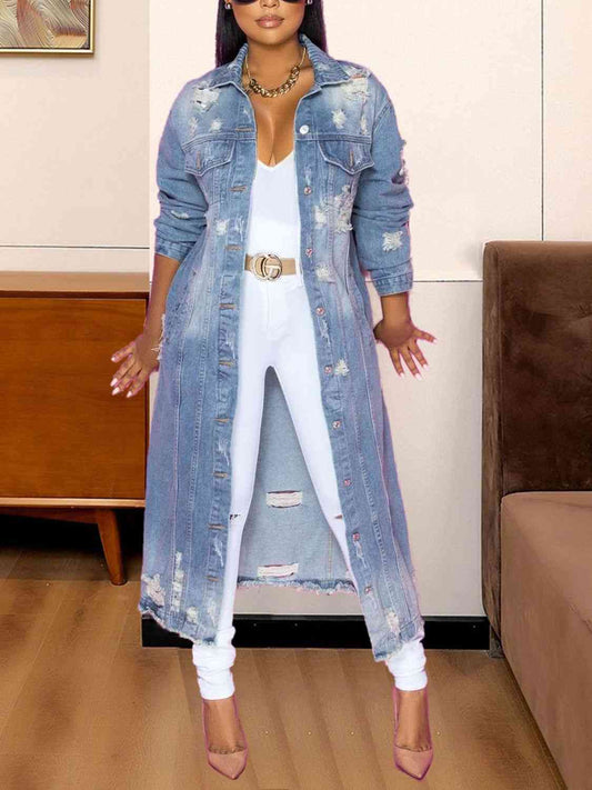 Teena Denim Trench Jacket